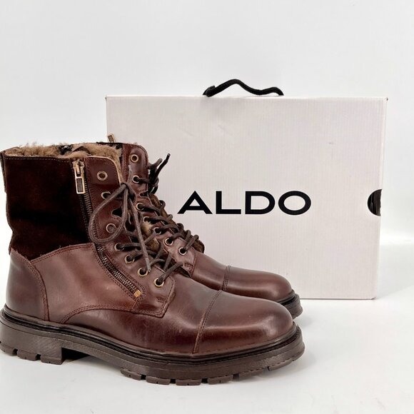 Aldo Other - ALDO Aaren-l Men's Thermal Faux Insulation Winter Boot Brown Size 10 New In Box